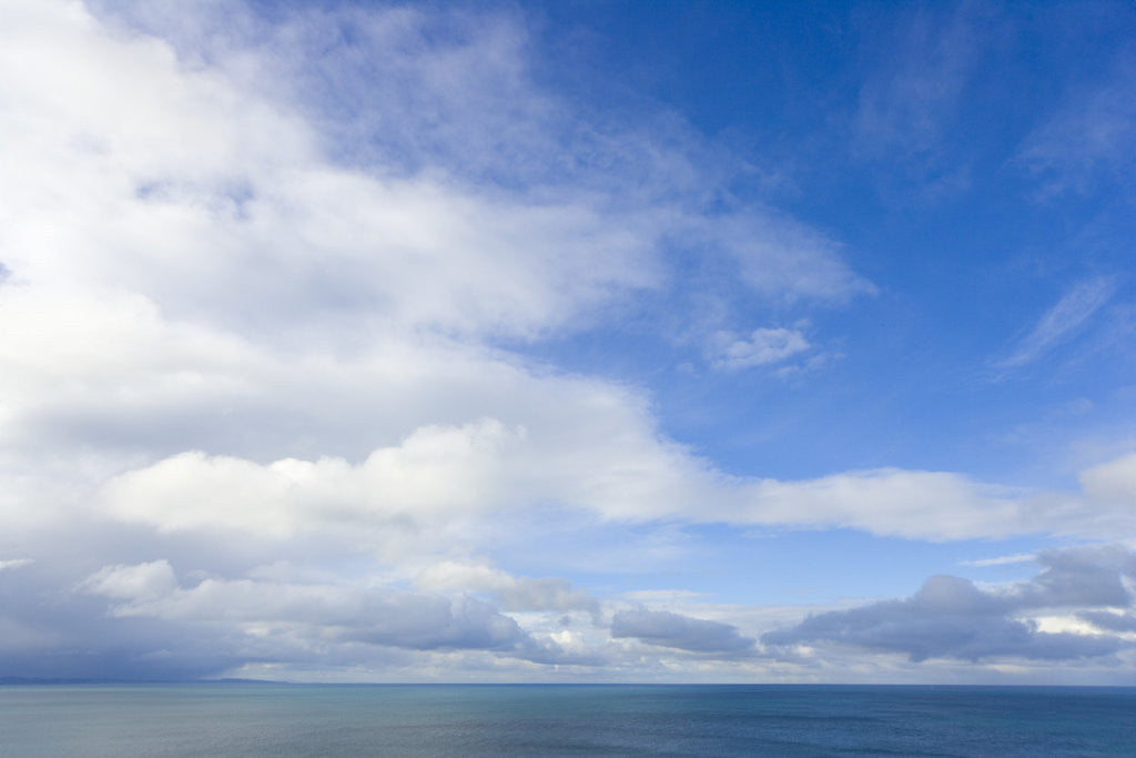 Detail of Pacific Ocean and Bold Cumulus Clouds by Corbis