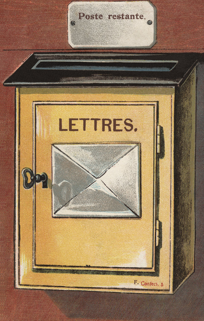 Detail of Illustration of Mailbox by Corbis