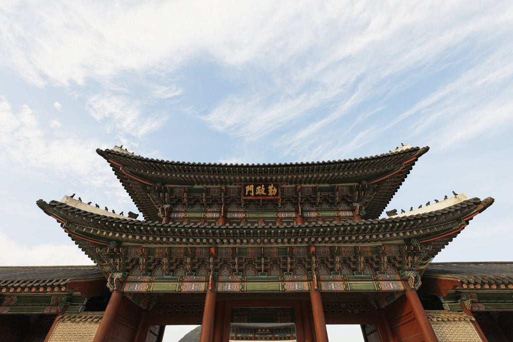 Detail of Geunjeongjeon Gate in Seoul by Corbis