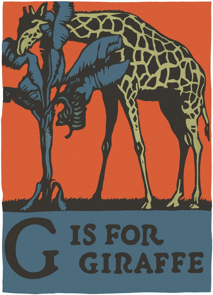 Detail of G is for giraffe by Corbis