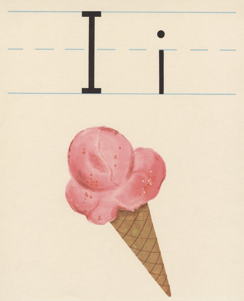 Detail of I is for ice cream by Corbis