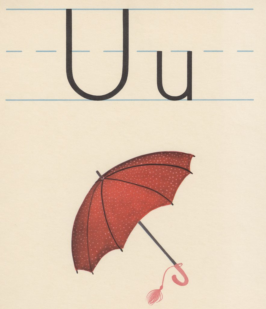Detail of U is for umbrella by Corbis