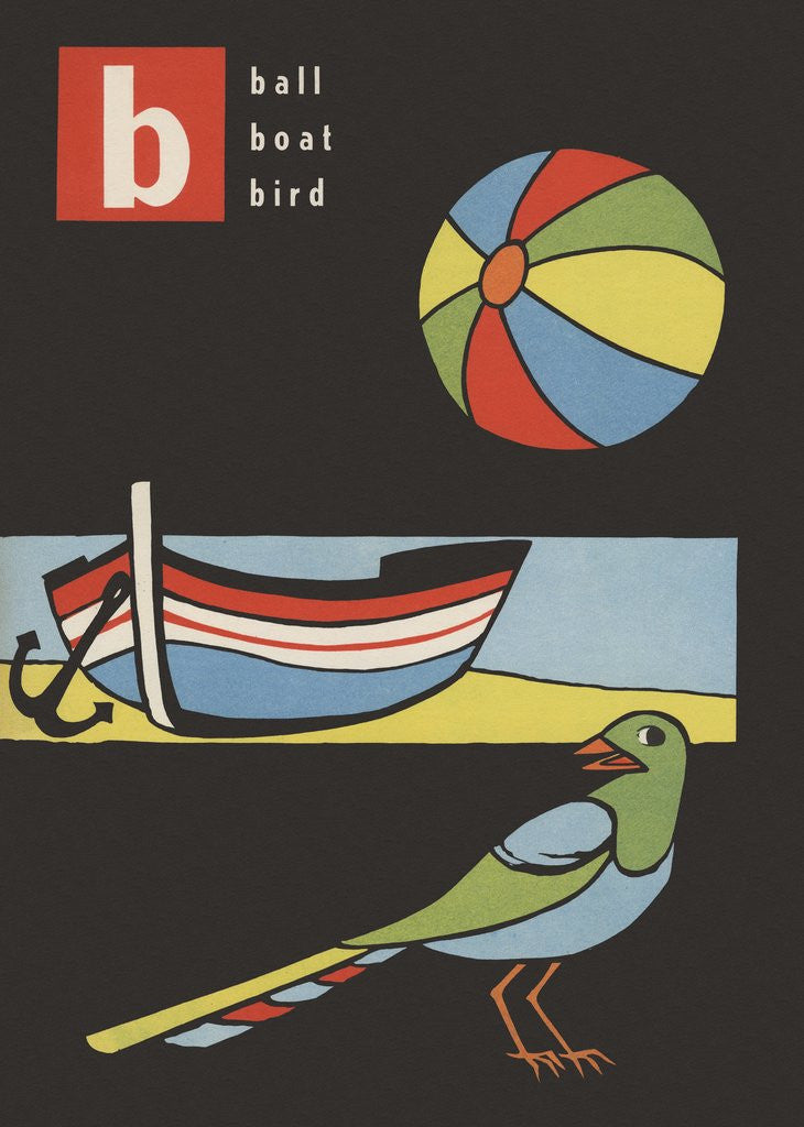 Detail of B is for ball boat bird by Corbis