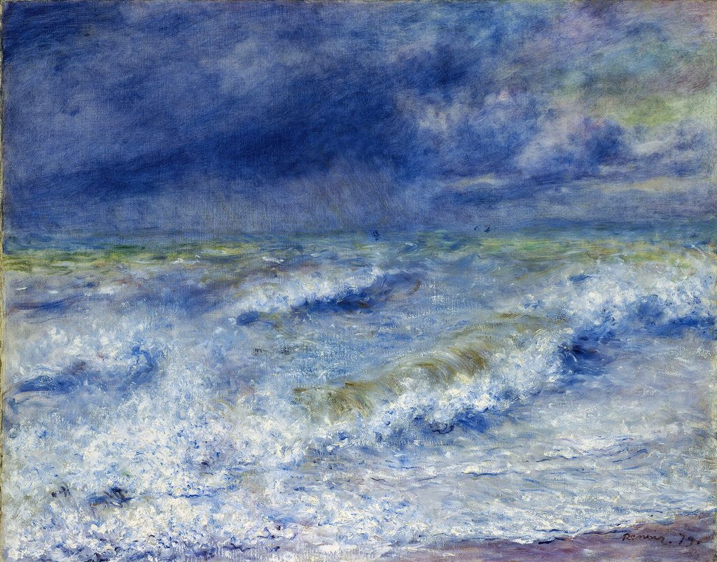 Detail of Seascape by Pierre-Auguste Renoir