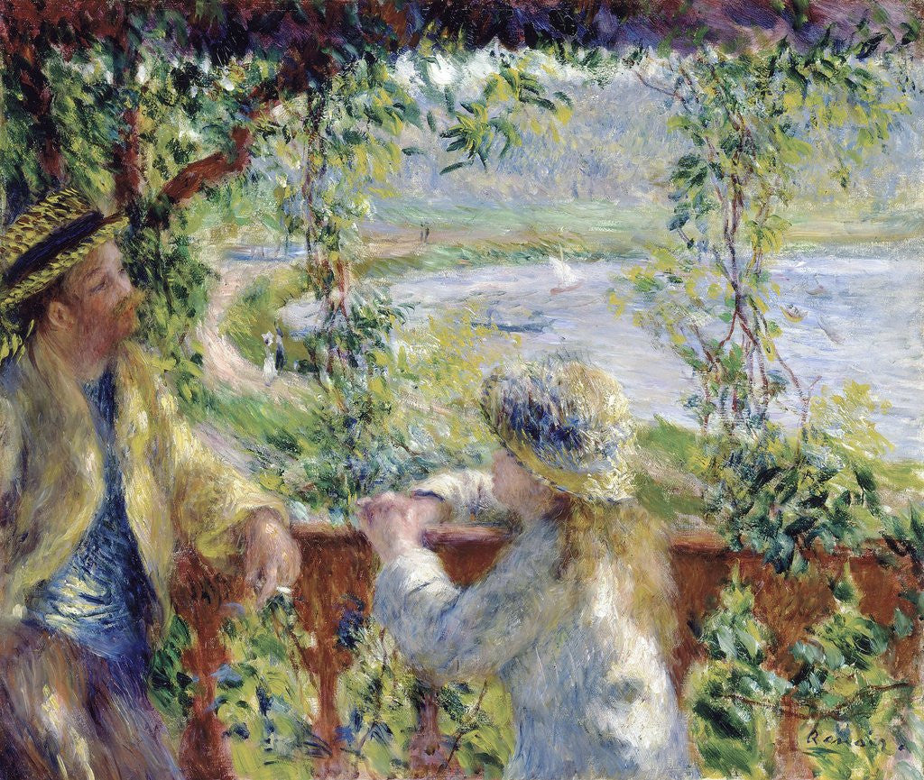 Detail of By the Water by Pierre-Auguste Renoir
