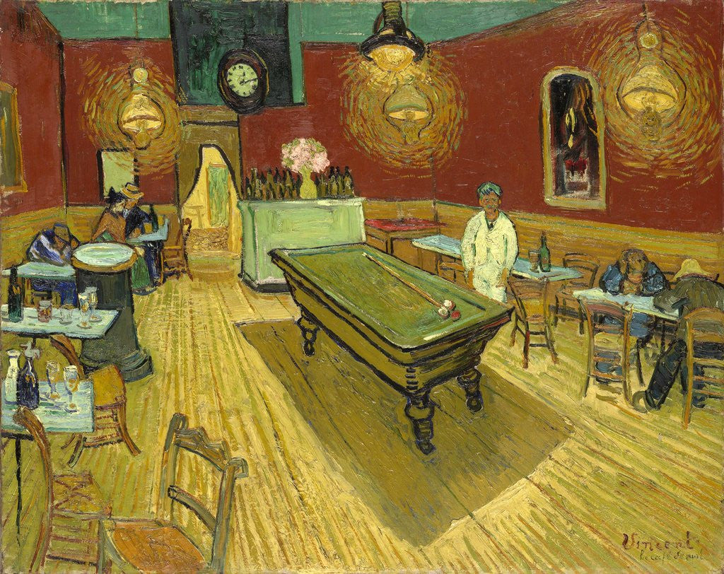 Detail of The Night Cafe by Vincent Van Gogh