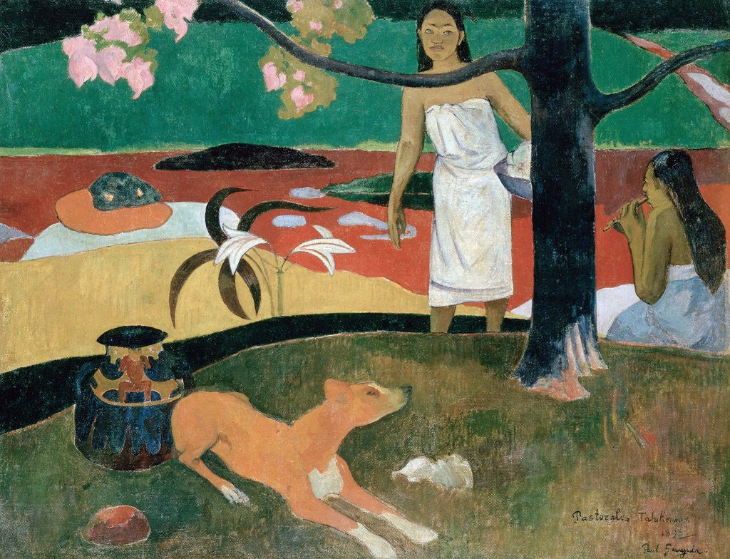 Detail of Pastorales Tahitiennes by Paul Gauguin