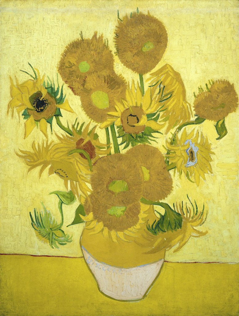 Detail of Sunflowers by Vincent Van Gogh