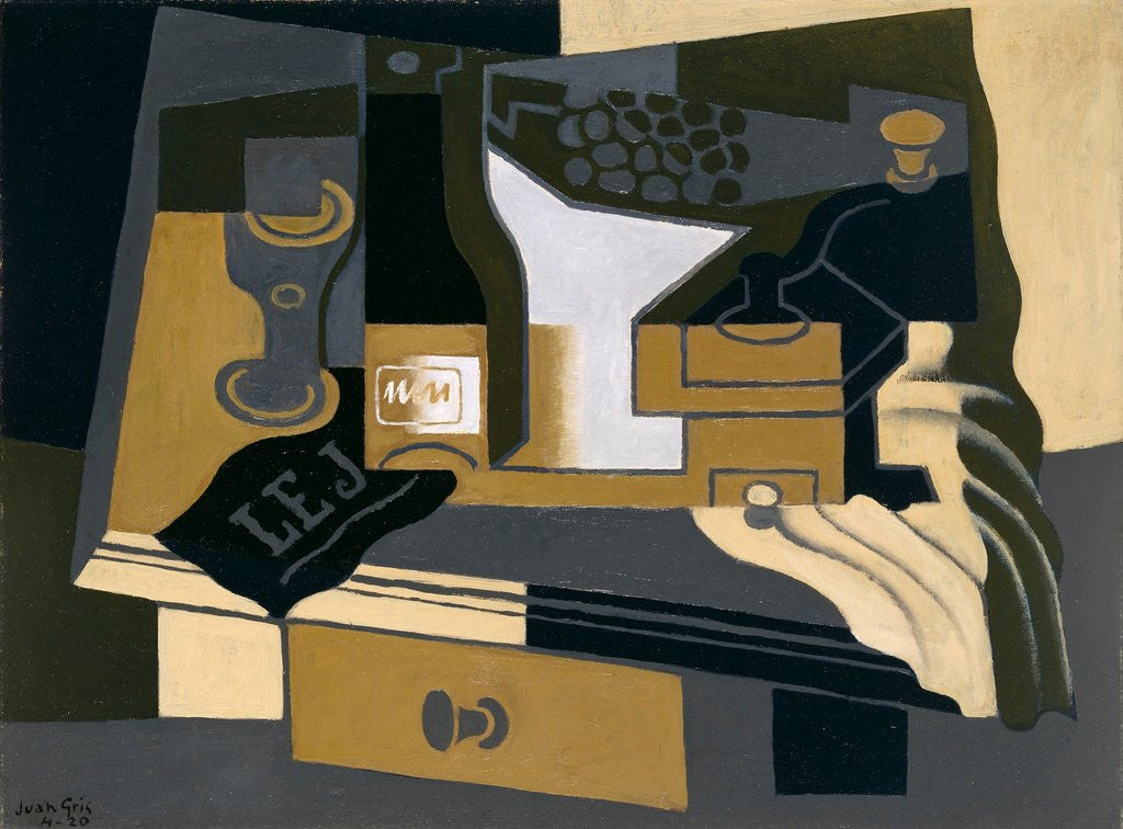 Detail of Le Moulin a Cafe (Coffee Grinder) by Juan Gris
