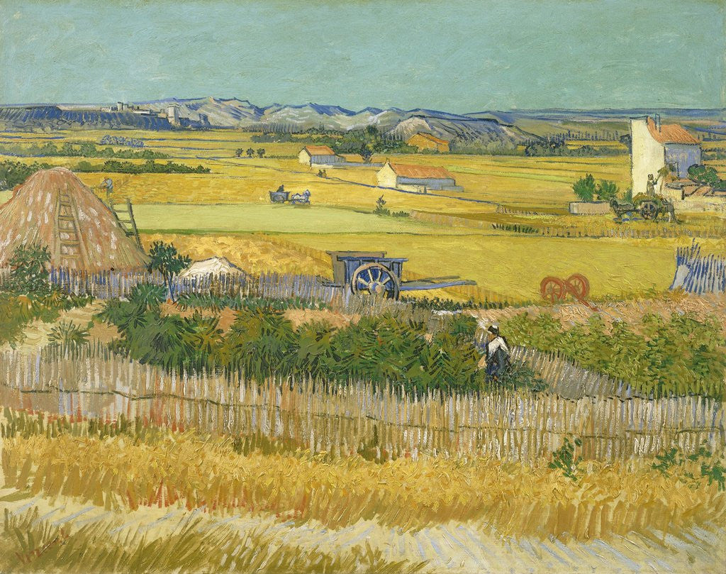 Detail of The Harvest by Vincent Van Gogh