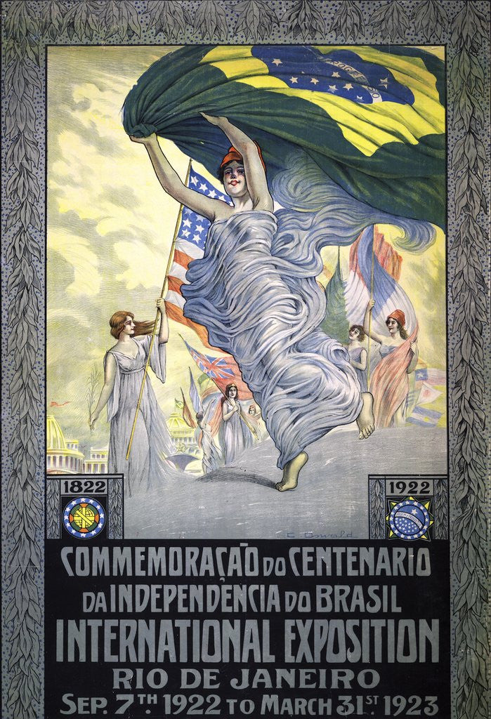 Detail of Centennial of Brazilian independence poster by Corbis