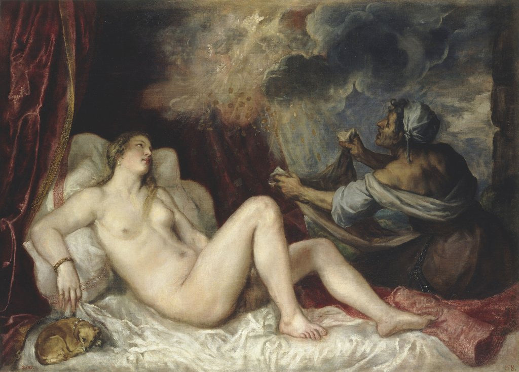 Detail of Danae by Titian