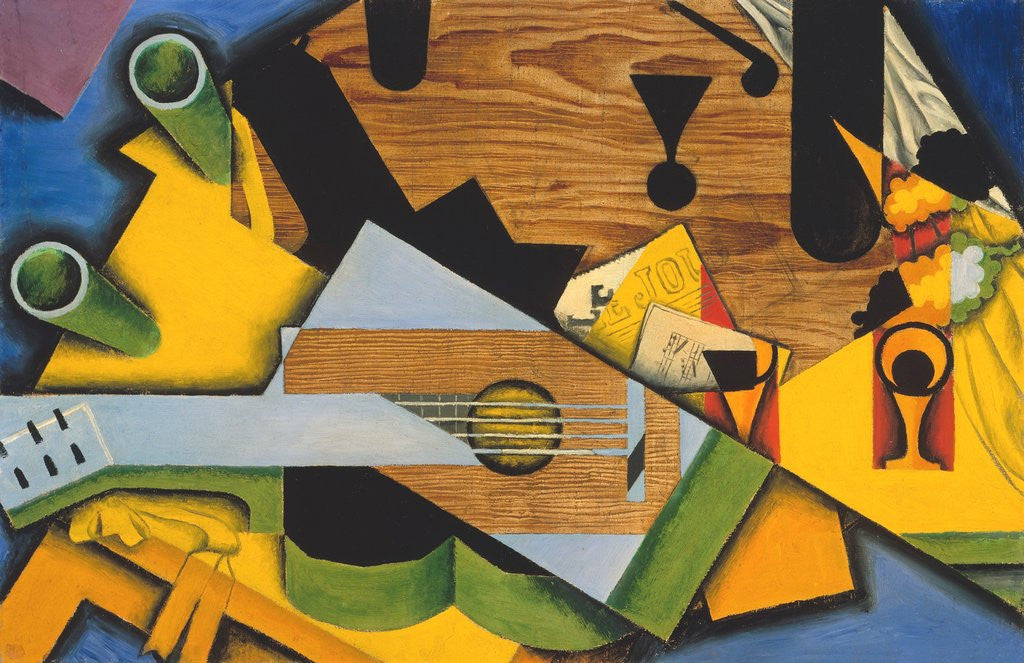 Detail of Still Life with a Guitar by Juan Gris