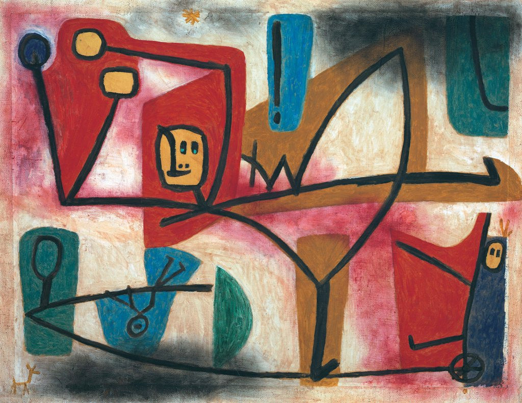Detail of Uebermut (Arrogance) by Paul Klee