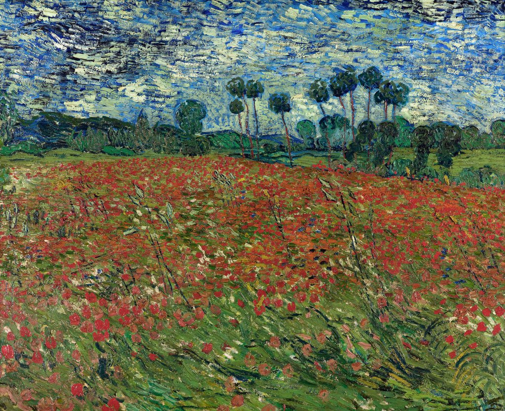 Detail of Poppy Field by Vincent Van Gogh