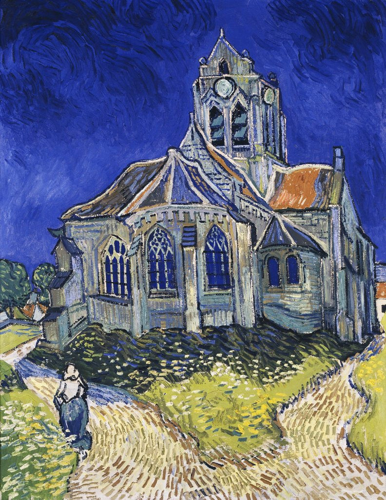 Detail of The Church in Auvers-sur-Oise, View from the Chevet by Vincent Van Gogh