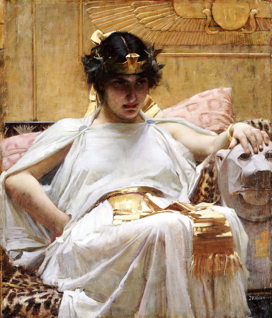 Detail of Cleopatra by John William Waterhouse