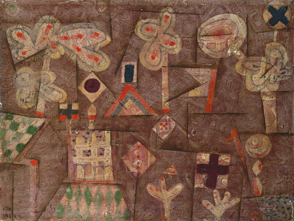 Detail of The Gingerbread House by Paul Klee