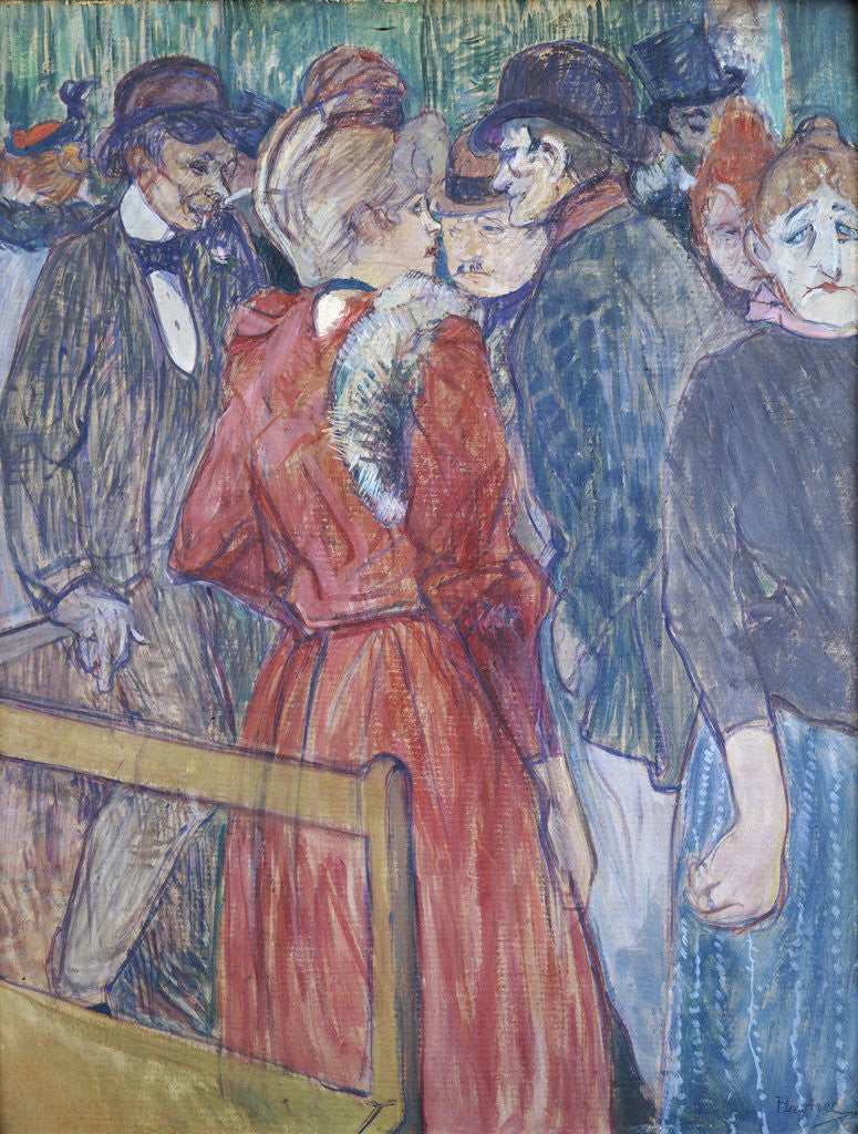 Detail of At the Moulin de la Galette by Henri de Toulouse-Lautrec