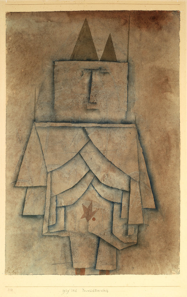 Detail of Torwachterstolz by Paul Klee