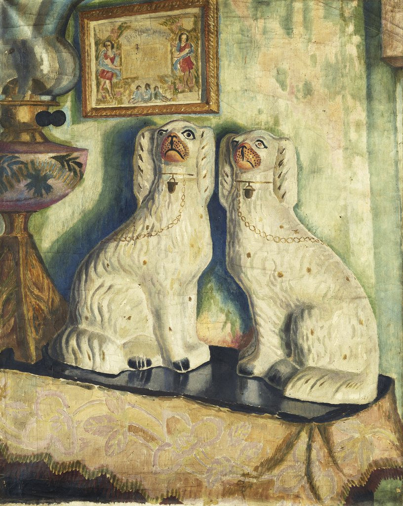 Detail of Staffordshire Dogs by Dora Carrington