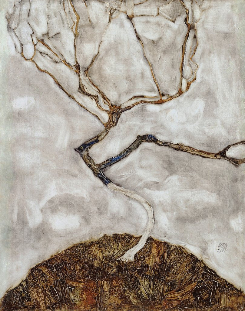 Detail of Small Tree in Late Autumn by Egon Schiele