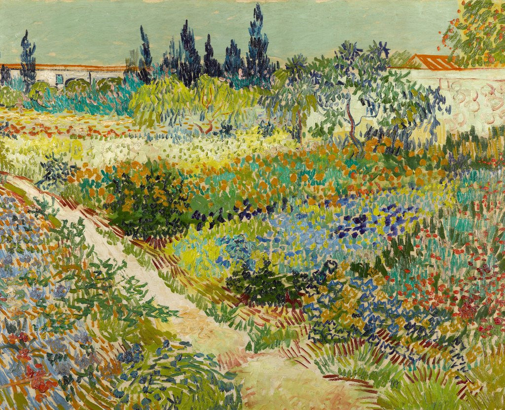 Detail of Garden at Arles by Vincent Van Gogh