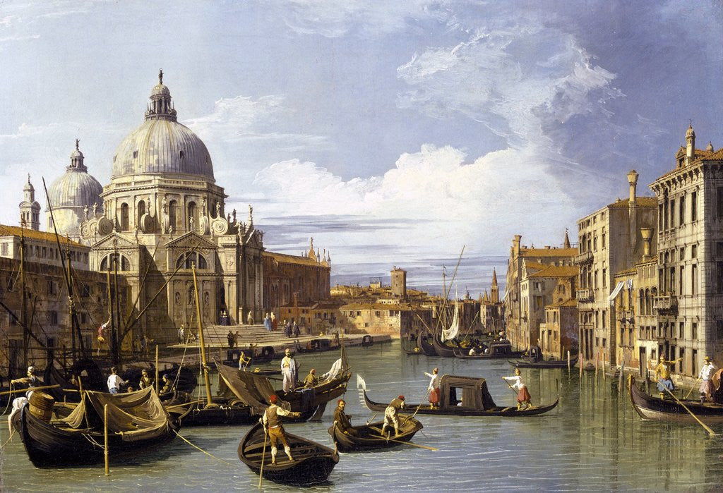Detail of The Entrance to the Grand Canal by Canaletto