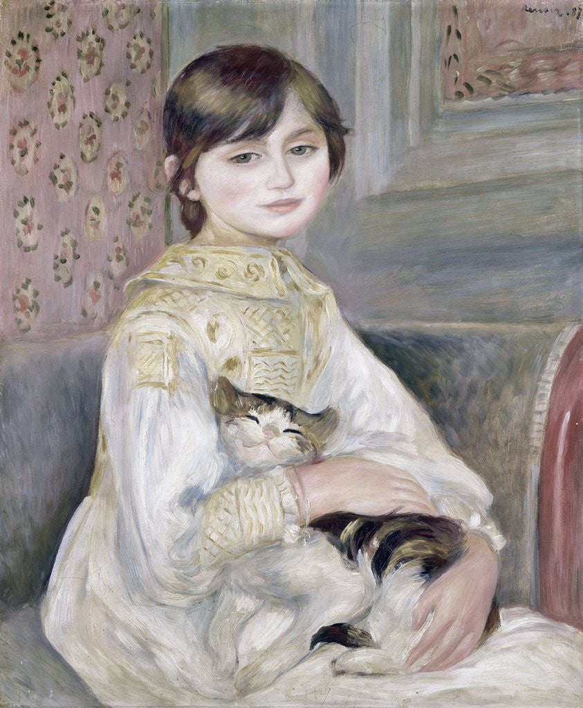 Detail of Julie Manet by Pierre-Auguste Renoir