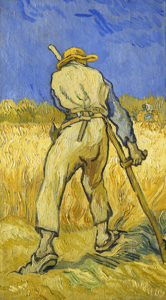 Detail of The Reaper by Vincent Van Gogh