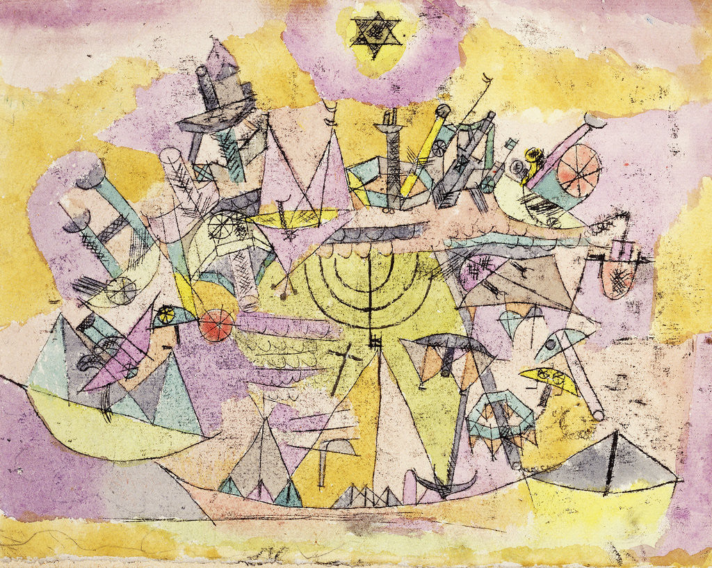 Detail of The Unlucky Ships by Paul Klee