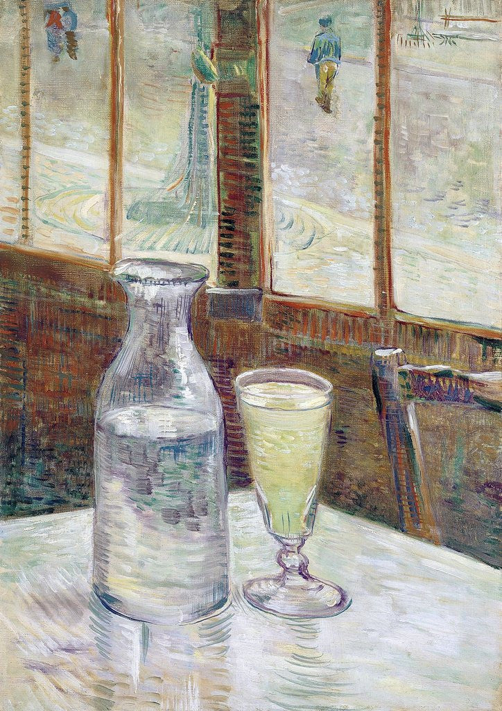 Detail of Café Table with Absinthe by Vincent Van Gogh
