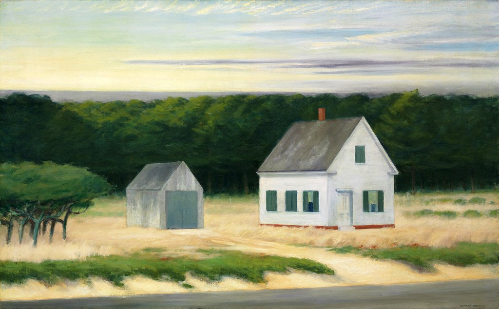 Detail of October on Cape Cod by Edward Hopper