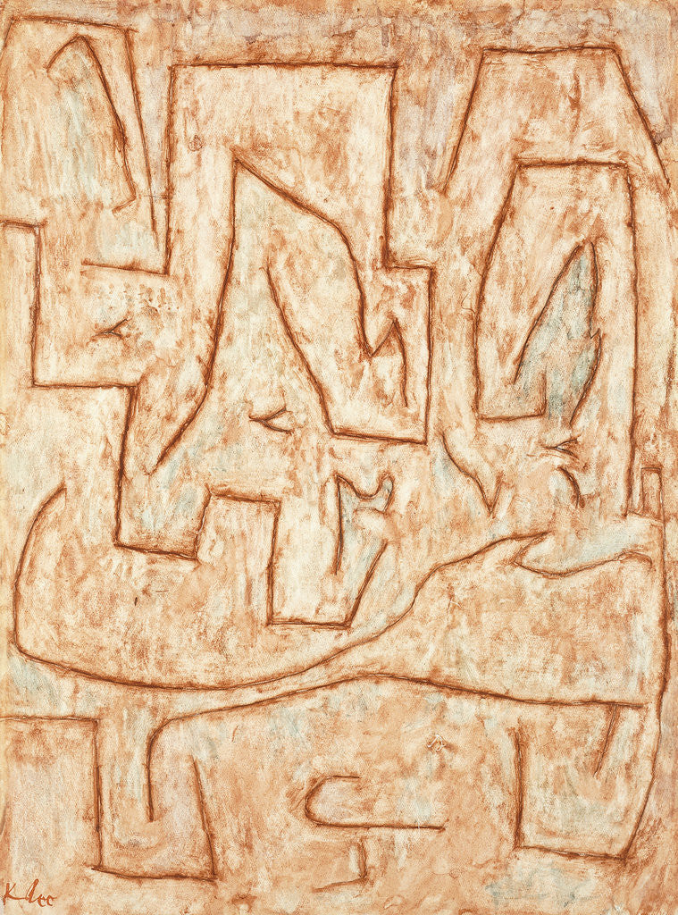 Detail of Latomie by Paul Klee