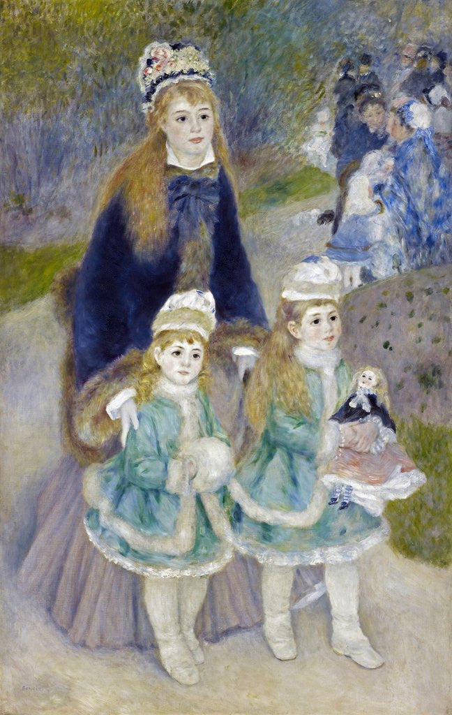 Detail of Mother and Children (La Promenade) by Pierre-Auguste Renoir