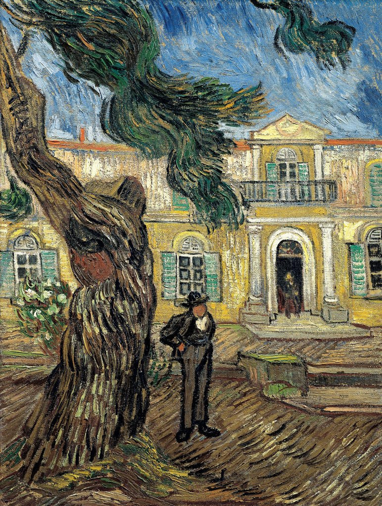 Detail of The Hospital of Saint Paul at Saint Remy de Provence by Vincent Van Gogh