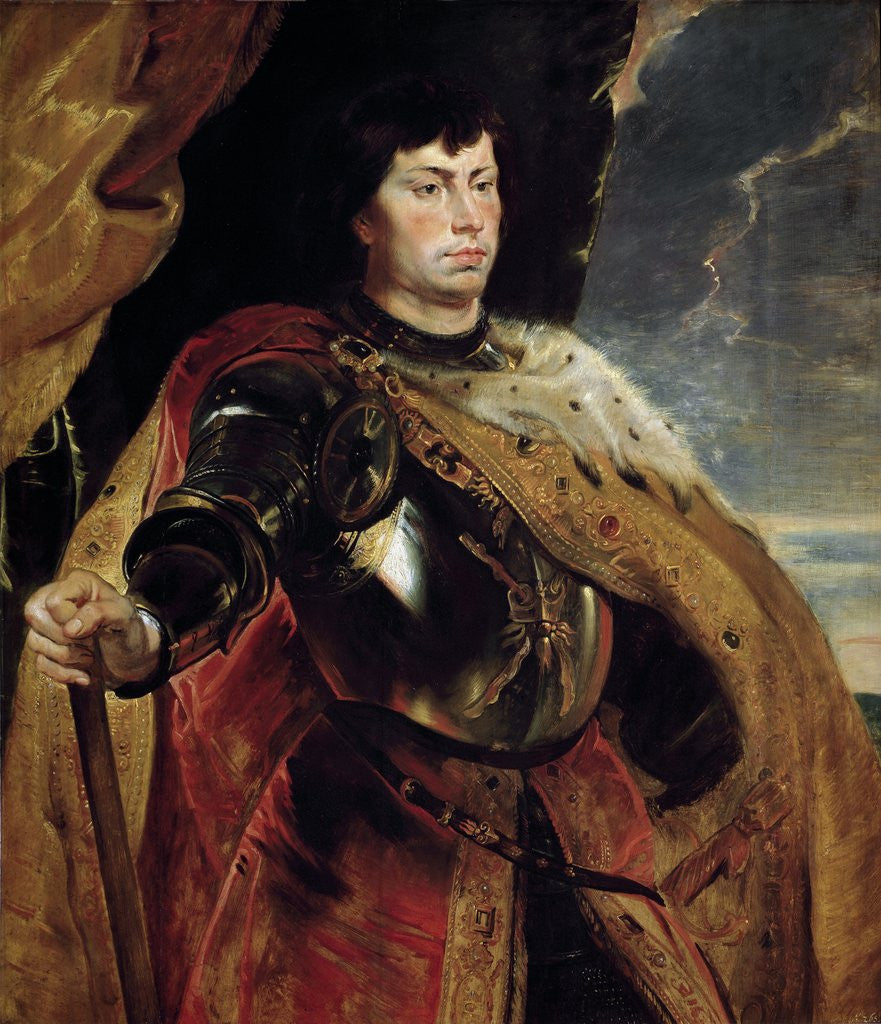 Detail of Charles the Bold of Burgundy by Peter Paul Rubens