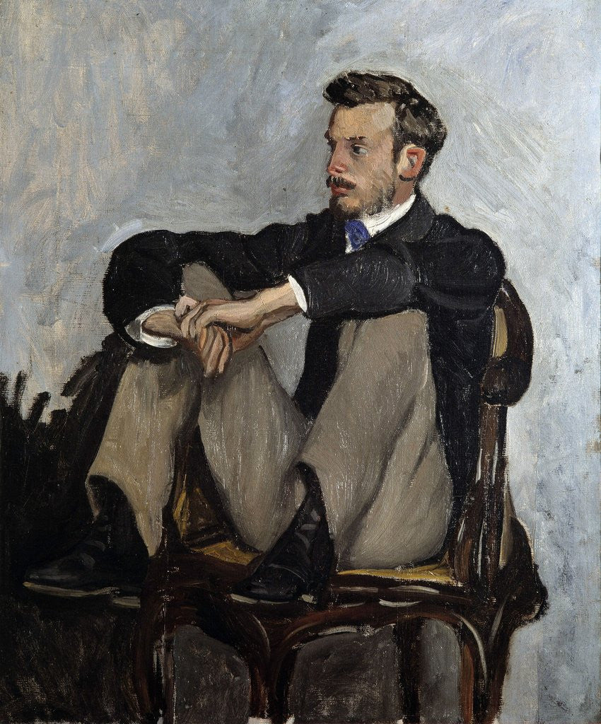 Detail of Portrait of Auguste Renoir by Pierre Auguste Renoir