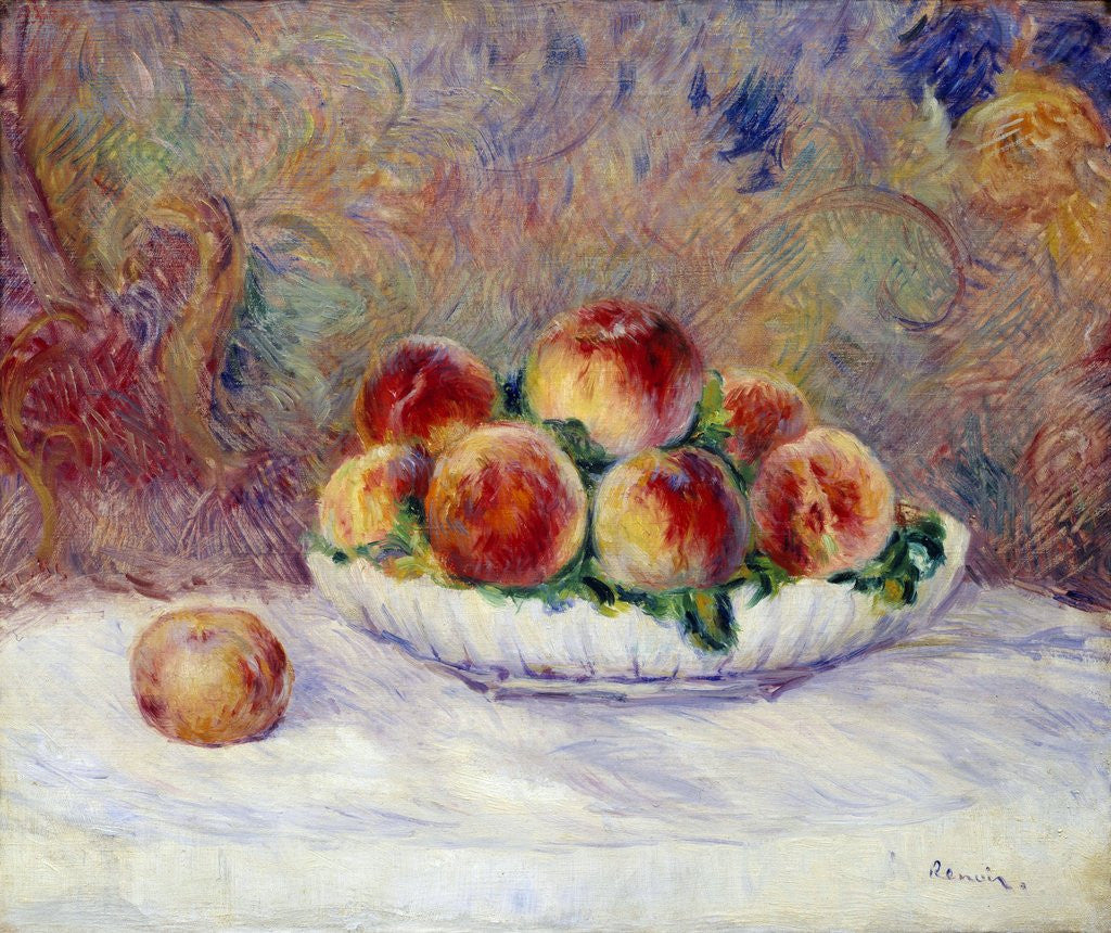 Detail of Peaches by Pierre Auguste Renoir