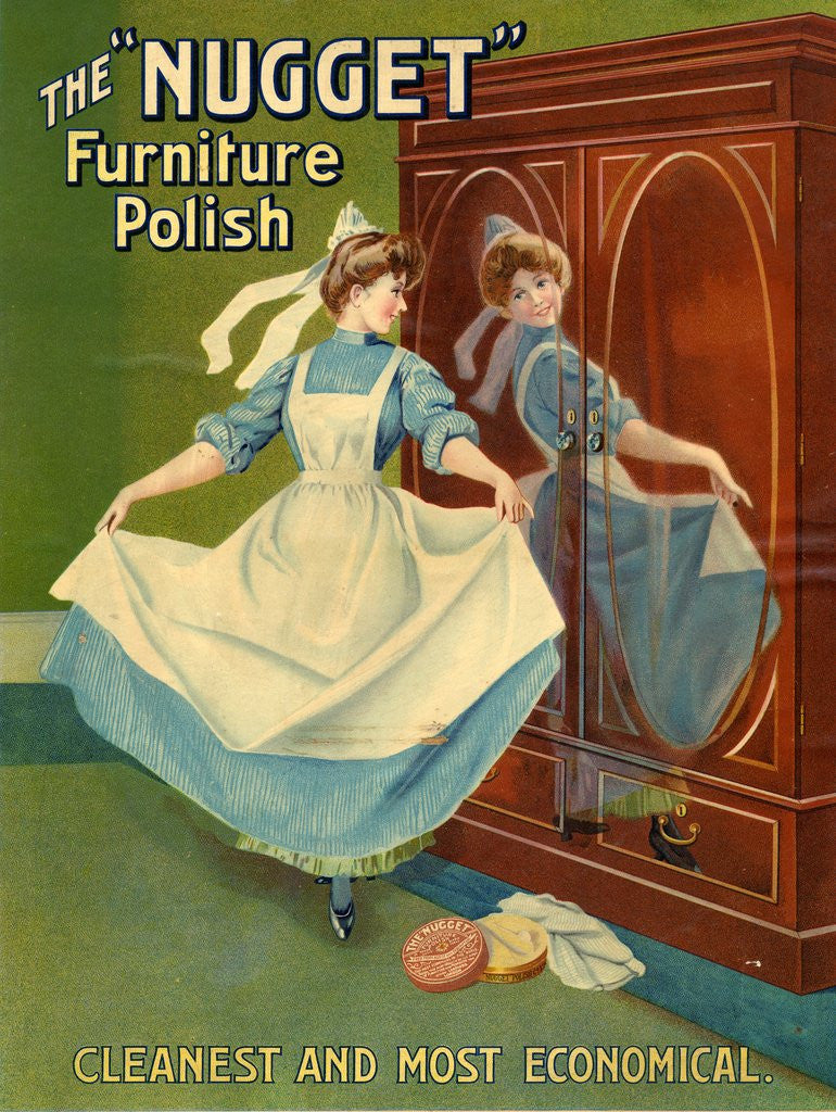 Detail of 'Nugget' Furniture Polish, Cleanest and Most Economical, c1900. by Corbis