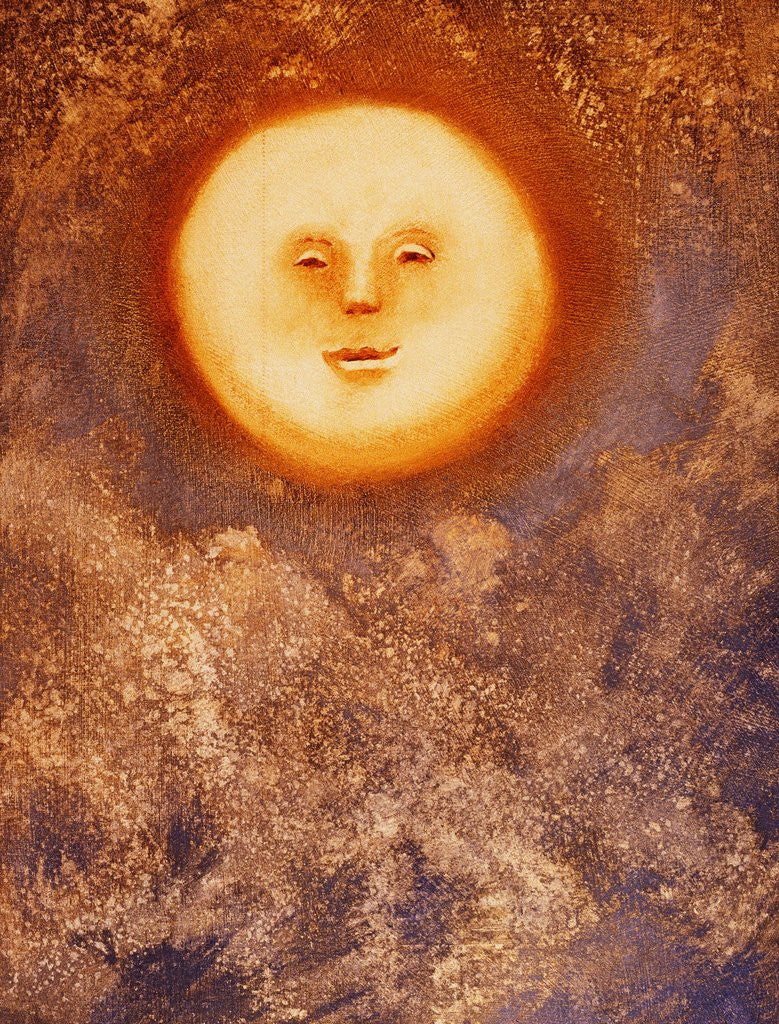 Detail of Moon and Clouds by Lou Wall