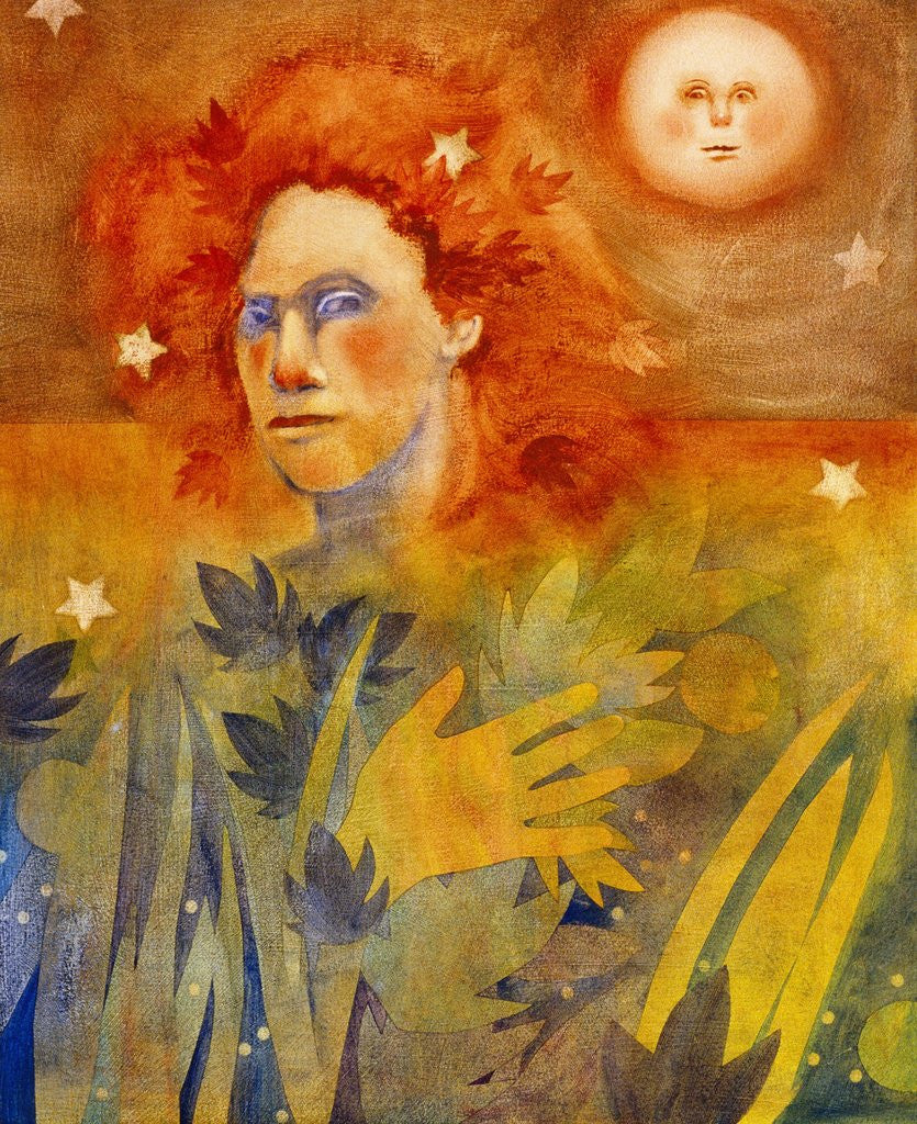 Detail of Frida's Dream by Lou Wall