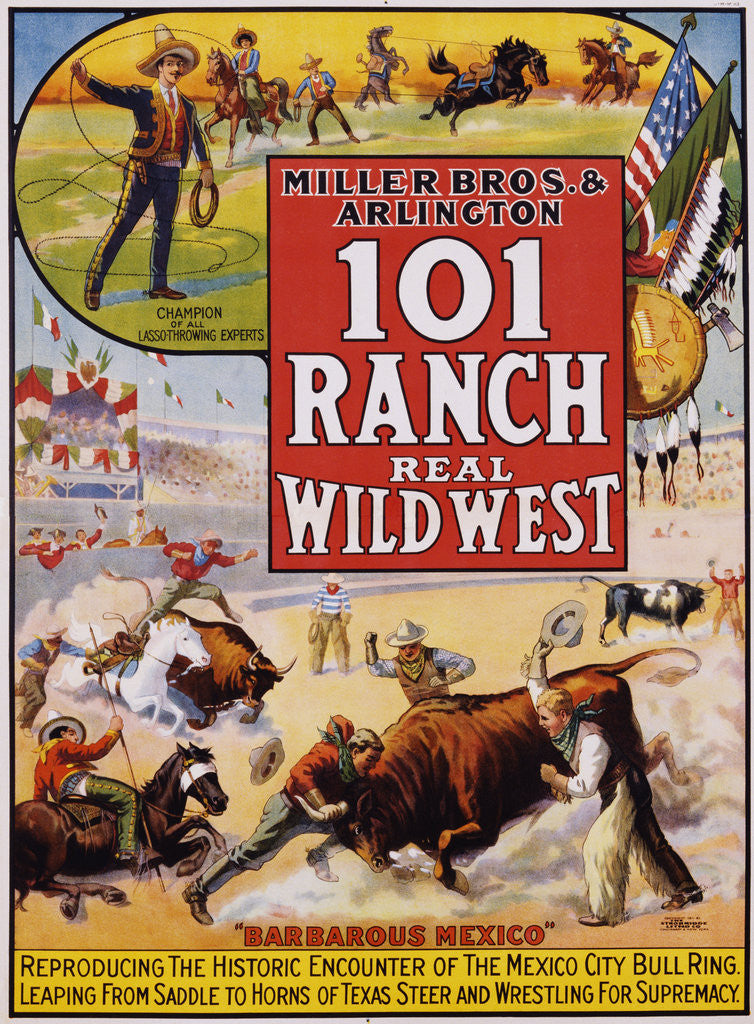 Detail of 101 Ranch Real Wild West Poster by Corbis