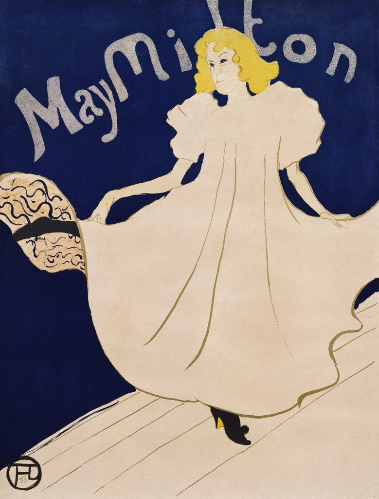 Detail of May Milton by Henri de Toulouse-Lautrec
