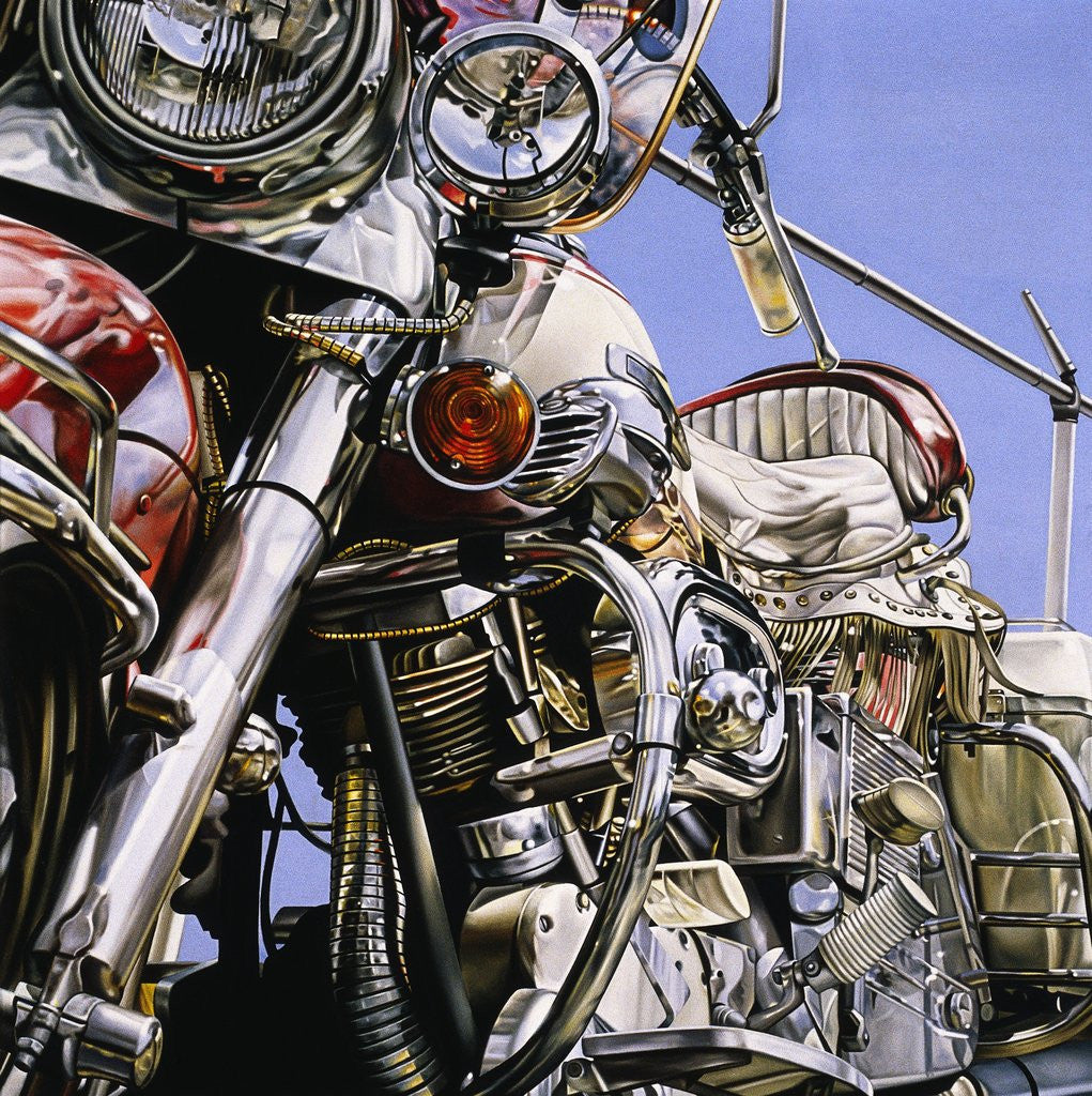 Detail of Motorcycle I by DAVID PARRISH