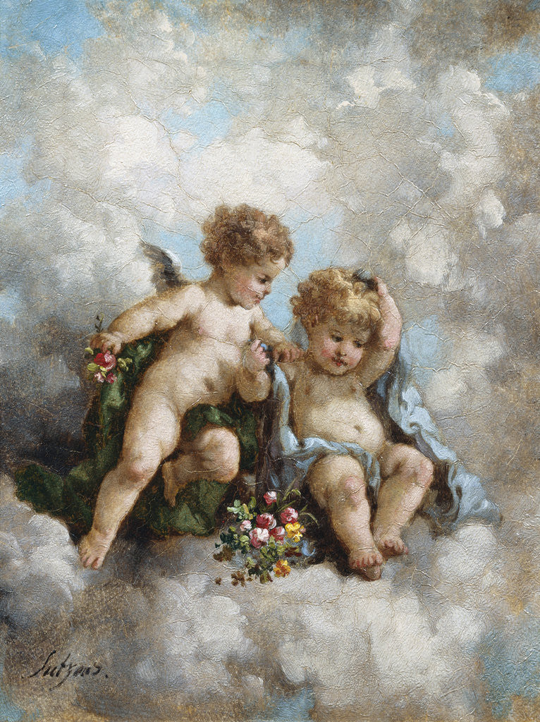 Detail of Cherubs in the Clouds by Charles Augustus Henry Lutyens