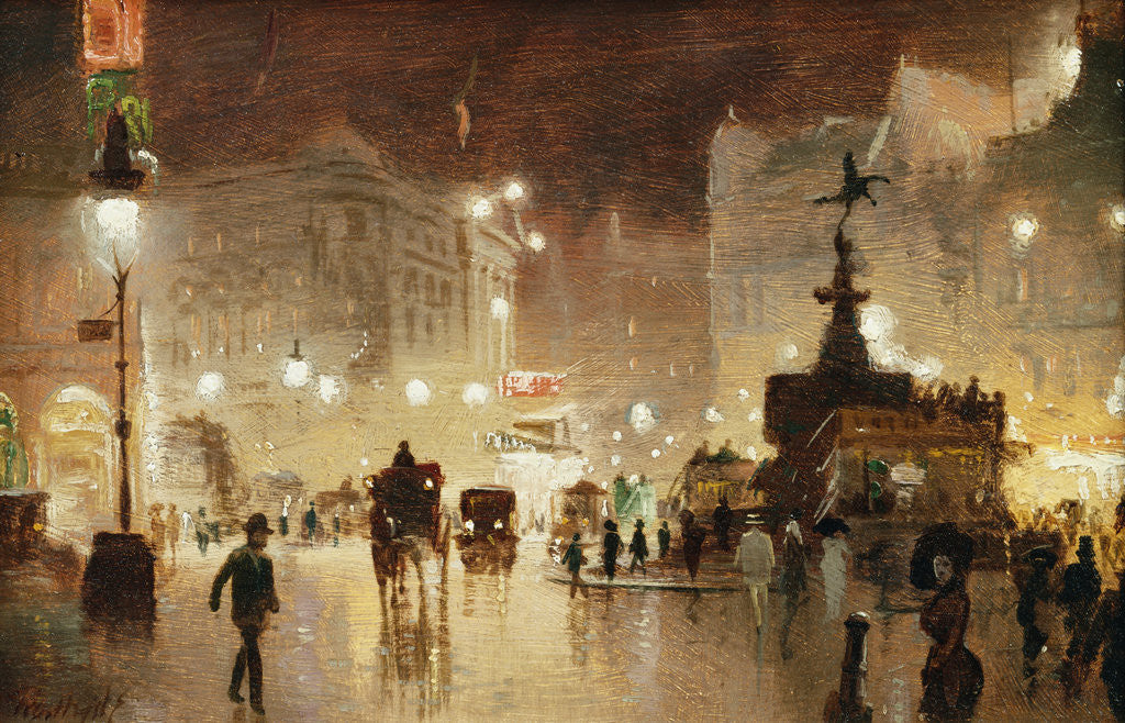 Detail of Piccadilly Circus, London by George Hyde-Pownall