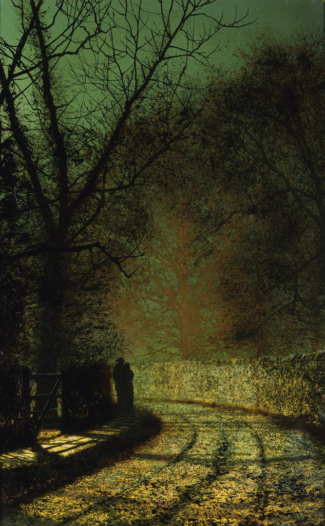 Detail of The Lovers by John Atkinson Grimshaw