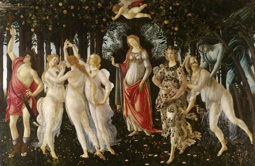 Detail of Primavera by Sandro Botticelli