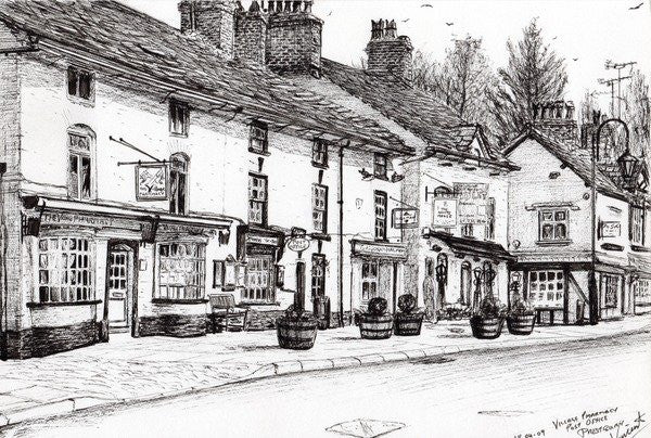 Detail of Post office,Prestbury by Vincent Alexander Booth